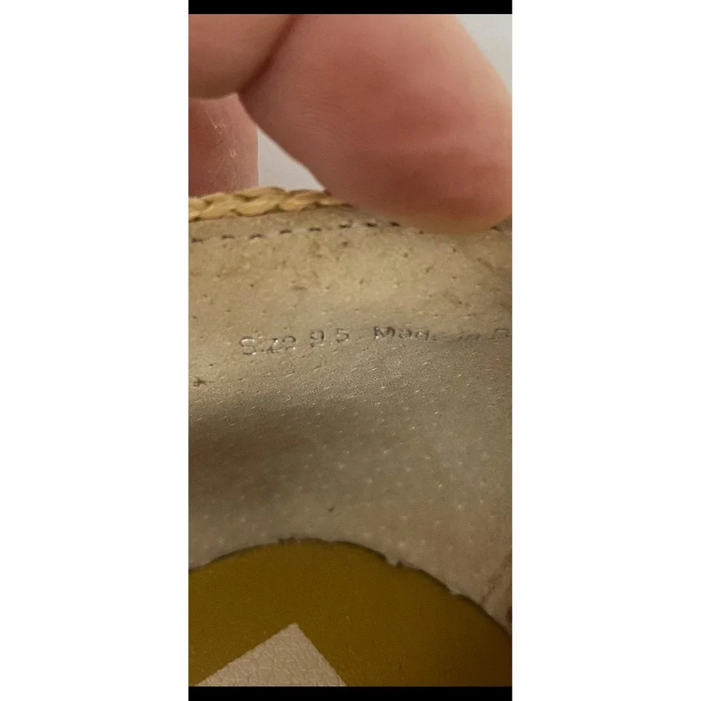 Dolce‎ Vita Morgan Tan Suede Espadrille Flats Ribbon Ankle Tie Shoes Womens 9.5